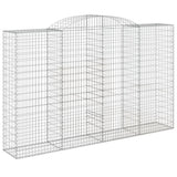Arched Gabion Basket 300x50x180/200 cm Galvanised Iron 153519