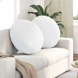 Seat Cushions 2 pcs White 80 x 29 cm Fabric 42014242
