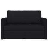 Folding Sofa Bed Black 124 x 71 x 78 cm Faux Leather 42030518