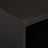 TV Cabinet Black 100x33x46 cm Solid Wood Mango 356837