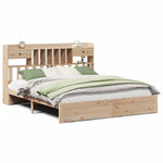 Bookcase Bed without Mattress 180x200cm Super King Solid Wood Pine 3322425
