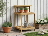 Outdoor Potting Bench 56.5 x 48.5 x 107 cm Solid Acacia Wood 903083