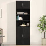 Wall Cabinet Black oak 70 x 42.5 x 40 cm Engineered Wood 869152
