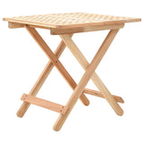 Foldable Side Table Solid Walnut Wood 50x50x49 cm 247105