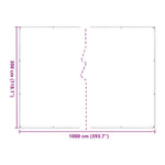 Plant Cover with Eyelets 3x10 m Polyethylene 3308693