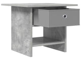 Bedside Table with Drawer 2 pcs Concrete Grey 41 x 40 x 45 cm 8000443