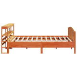 Bed Frame without Mattress Wax Brown 180x200 cm Super King Solid Wood Pine 3306218