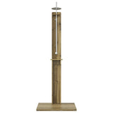 Outdoor Shower 206 cm Impregnated Pine Wood and Stainless Steel 886335
