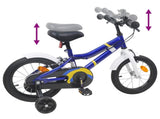 Kids Bike 14 Inches for 3-5 Years Old Blue White 42009408