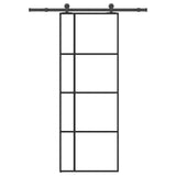 Sliding Door with Hardware Set 76x205 cm ESG Glass&Aluminium 3332909