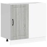 Kitchen Base Cabinet Lucca Grey Sonoma Engineered Wood 854314