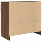 Sideboard with Drawer Brown Oak 71x35x65 cm Engineered Wood 861604
