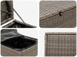 Cushion Box 55 x 55 x 69 cm steel 42026741