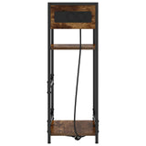 Bedside Cabinet Smoked Oak 40 x 27 x 76 cm Engineered Wood 859572