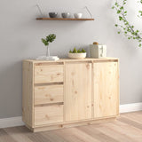 ZNTS Sideboard 111x34x75 cm Solid Wood Pine 813804