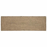 Area Rugs Rectangular Natural and Black 80 x 300 cm Jute 42010495