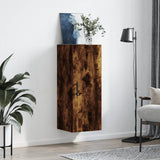 Wall Mounted Cabinet Smoked Oak 34.5x34x90 cm 828881