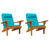 Chair Cushions 2 pcs Turquoise 58 x 77 x 4.5 cm Oxford Fabric 361851