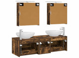 Bathroom Furniture Set 5 pcs Smoked Oak 3406955