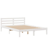 Bookcase Bed without Mattress White 140x200 cm Solid Wood Pine 3321939