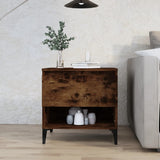 Side Table Smoked Oak 50x46x50 cm Engineered Wood 819558