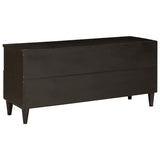 TV Cabinet Black and Gold 100 x 33 x 46 cm Engineered wood 4017846