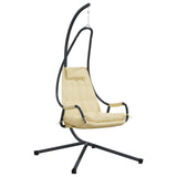 Hanging Egg Chair Folding Beige 94 x 107 x 196.5 cm Steel 42003855