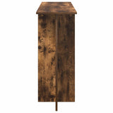Console Table Smoked Oak 100 x 30 x 75 cm Engineered Wood 8001171