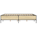 Bed Frame without Mattress Sonoma Oak 140x190 cm 3279808