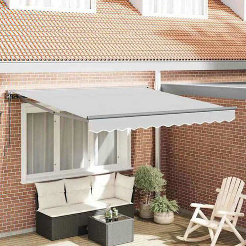 Awning Frame Retractable Manual Anthracite 3 x 2.5 m 42002526