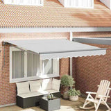 Awning Frame Retractable Manual Anthracite 3.5 x 2.5 m 42002527