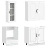 Kitchen Unit KALMAR 8 pcs White Engineered Wood 3438381