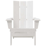 Folding Adirondack Chair White 80.5 x 74.5 x 92 cm HDPE 42006617