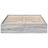 Bed Frame with Drawers without Mattress Grey Sonoma 120x200 cm 3280669