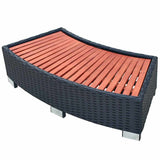 42700 Spa Step Poly Rattan 92x45x25 cm Black