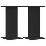 ZNTS Plant Stands 2 pcs Black 30x30x60 cm Engineered Wood 3307856