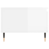 ZNTS Coffee Table High Gloss White 90x50x36.5 cm Engineered Wood 830798
