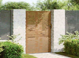 Garden Gate 85x200 cm Corten Steel Square Design 153249
