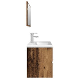 3 Piece Bathroom Furniture Set Old Wood Engineered Wood 3328939