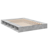 Bed Frame without Mattress Concrete Grey 160x200 cm 3280464