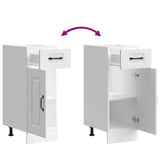Kitchen Base Cabinet Kalmar White Engineered Wood 853457
