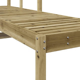 Sun Lounger 199.5x62x55 cm Impregnated Wood Pine 832542