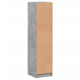 Highboard with Glass Doors Concrete Grey 35x37x142 cm 836437
