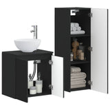 Bathroom Furniture Set 2 pcs Black 33 x 34.5 x 100 cm 3406114