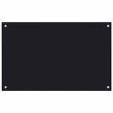 Kitchen Backsplashes 2 pcs Black 80x50 cm Tempered Glass 3315799