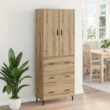 Highboard 2 pcs Artisan Oak 69.5 x 34 x 180 cm Engineered Wood 3415865