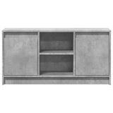 TV Cabinet with LED Concrete Grey 100x34x50 cm Engineered Wood 852190
