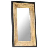 321630 Mirror 80x50 cm Solid Mango Wood