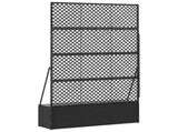 Garden Trellis Planter Black 105 x 30 x 170 cm Metal 366617