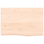 ZNTS Wall Shelf 60x40x cm Untreated Solid Wood Oak 363529
